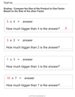 Scaling - Compare Factors to Product