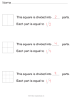 Fractions Of A Square