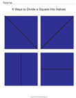 Divide Squares Into Halves