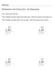 Multiplication With Zeroes