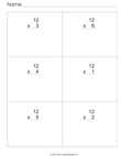 Vertical Multiplication By 12