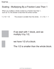 Scaling - Multiplying By Fractions