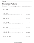 Numerical Patterns