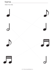 Match the Musical Notes
