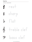 Label Musical Symbols