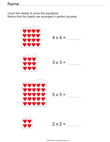 Squares with Valentines